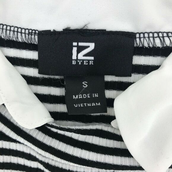 IZ Byer Striped Blouse Women’s Size S - Picture 3 of 4